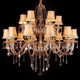 Lustre de cristal de luxo europeu luz de teto