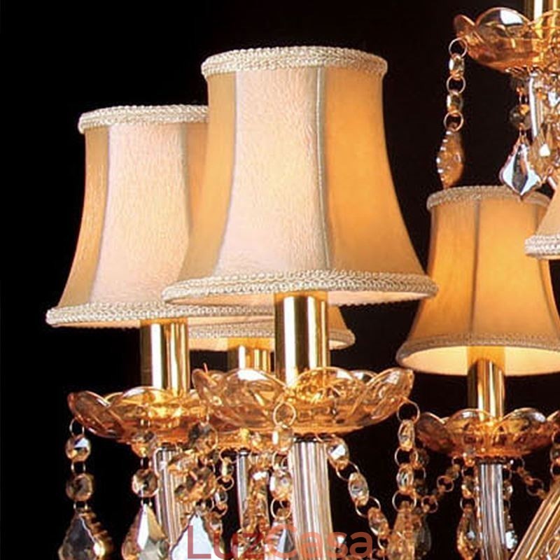 Lustre de cristal de luxo europeu luz de teto