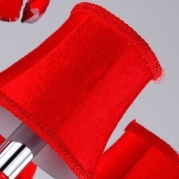 Lustre de cristal europeu vermelho cor pingente luz