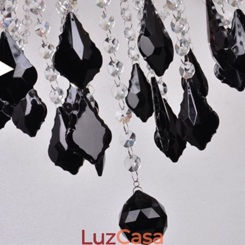 Lustre de cristal europeu elegante luz pendente