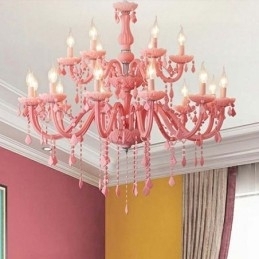 Elegante lustre de cristal europeu grande luz pendente