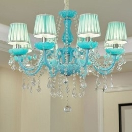 Lustre de cristal criativo europeu elegante luz pendente