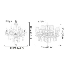 Lustre de cristal criativo europeu elegante luz pendente