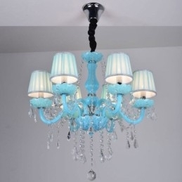Lustre de cristal criativo europeu elegante luz pendente