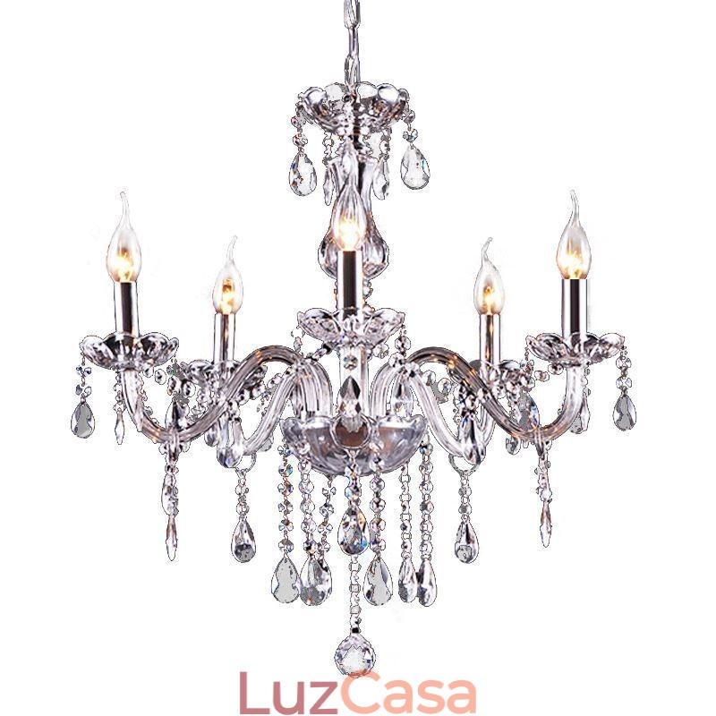 Lustre de cristal elegante moderno europeu pingente de luz