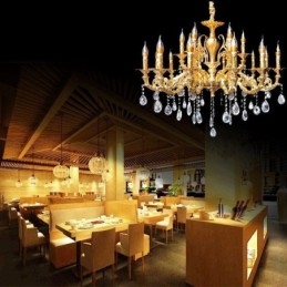 Lustre de cristal moderno e luxuoso, luzes de teto, iluminação para casa, decoração, luz
