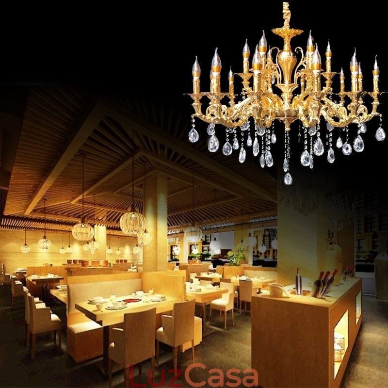 Lustre de cristal moderno e luxuoso, luzes de teto, iluminação para casa, decoração, luz