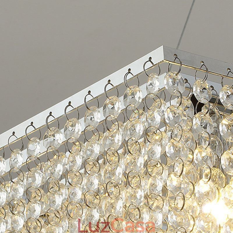 Lustre de cristal europeu decoração de luxo luz de teto com 12 luzes