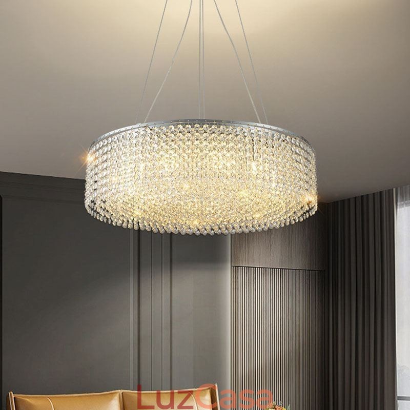 Lustre de cristal moderno, luminária de teto decorativa de luxo europeia com 12 luzes