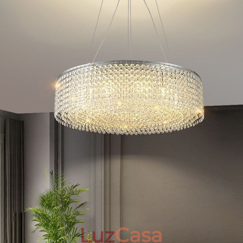 Lustre de cristal moderno, luminária de teto decorativa de luxo europeia com 12 luzes