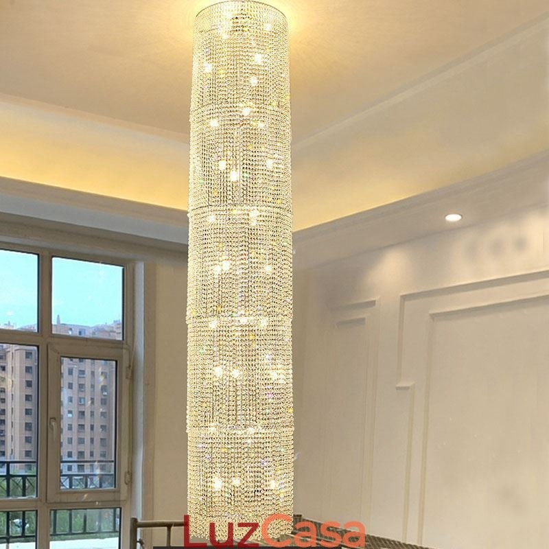 Lustre de cristal de luxo decoração moderna luz de teto com 36 luzes