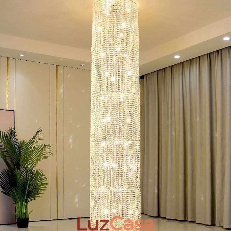 Lustre de cristal de luxo decoração moderna luz de teto com 36 luzes