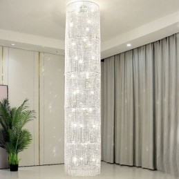 Lustre de cristal de luxo decoração moderna luz de teto com 36 luzes