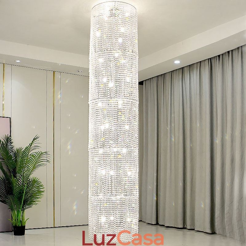 Lustre de cristal de luxo decoração moderna luz de teto com 36 luzes
