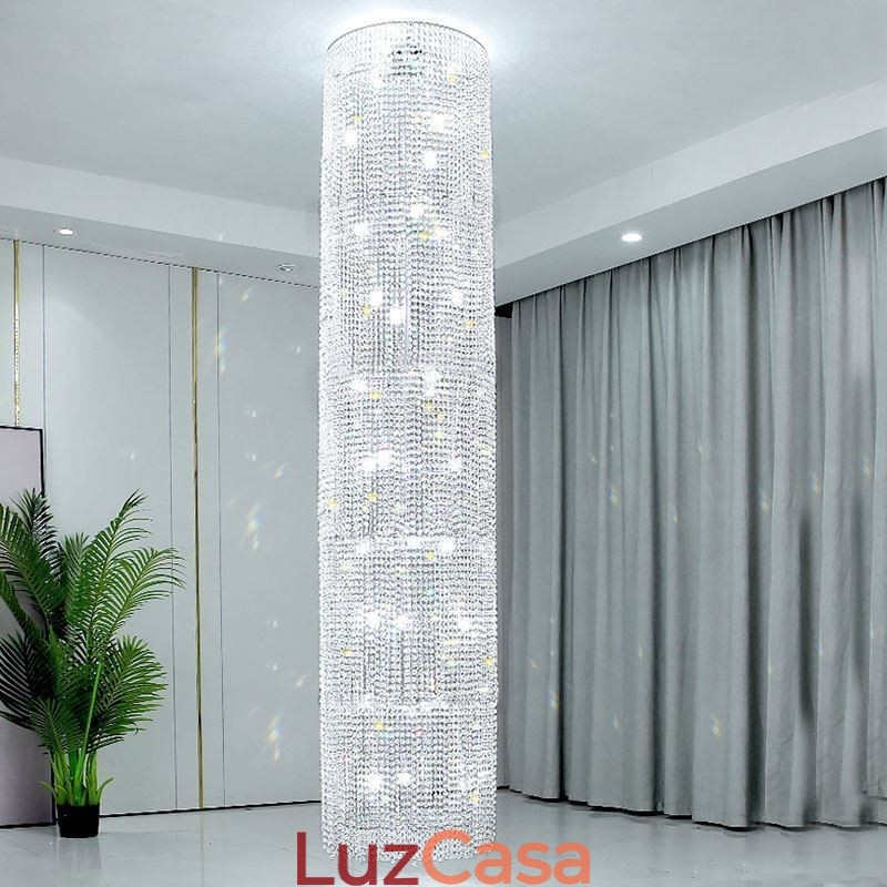 Lustre de cristal de luxo decoração moderna luz de teto com 36 luzes