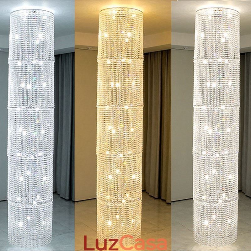 Lustre de cristal de luxo decoração moderna luz de teto com 36 luzes