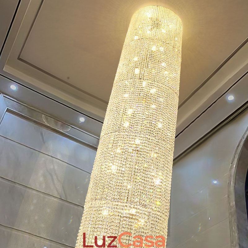 Lustre de cristal de luxo decoração moderna luz de teto com 36 luzes