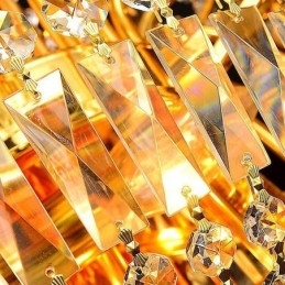 Lustre de cristal de luxo europeu Duplex luz pendente de escada