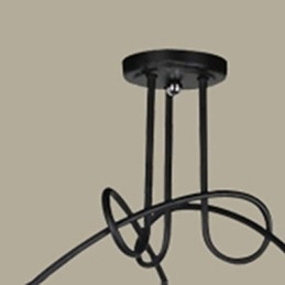 Luminárias pendentes modernas contemporâneas de metal