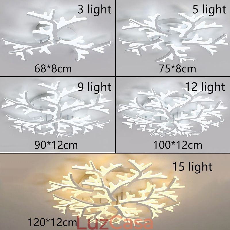 Luminária de teto de chifre minimalista moderna embutida