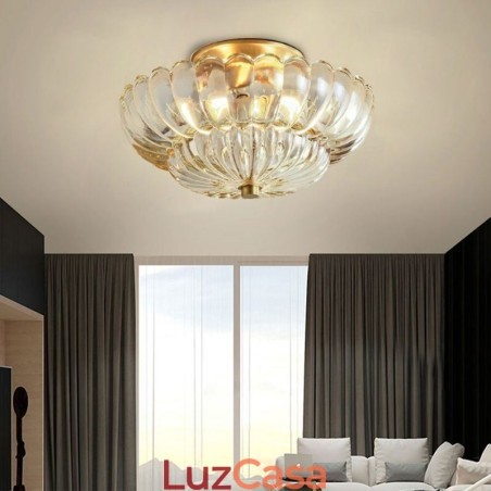Luminária de teto moderna com base de lótus embutida Luminária de teto moderna com base de lótus embutida
