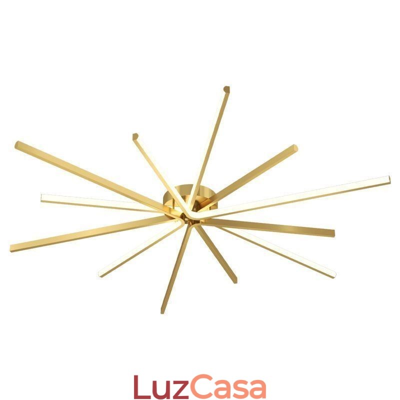Luminária de teto minimalista moderna com fogos de artifício embutida