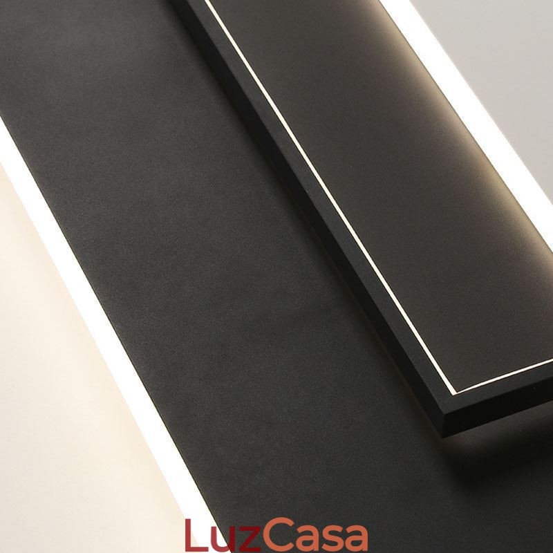 Luminária de teto quadrada acrílica minimalista embutida