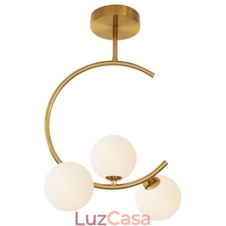 Luminária de teto moderna e simples embutida de três cabeças em vidro branco leitoso G9 5W Luminária de teto moderna e simples embutida de três cabeças em vidro branco leitoso G9 5W