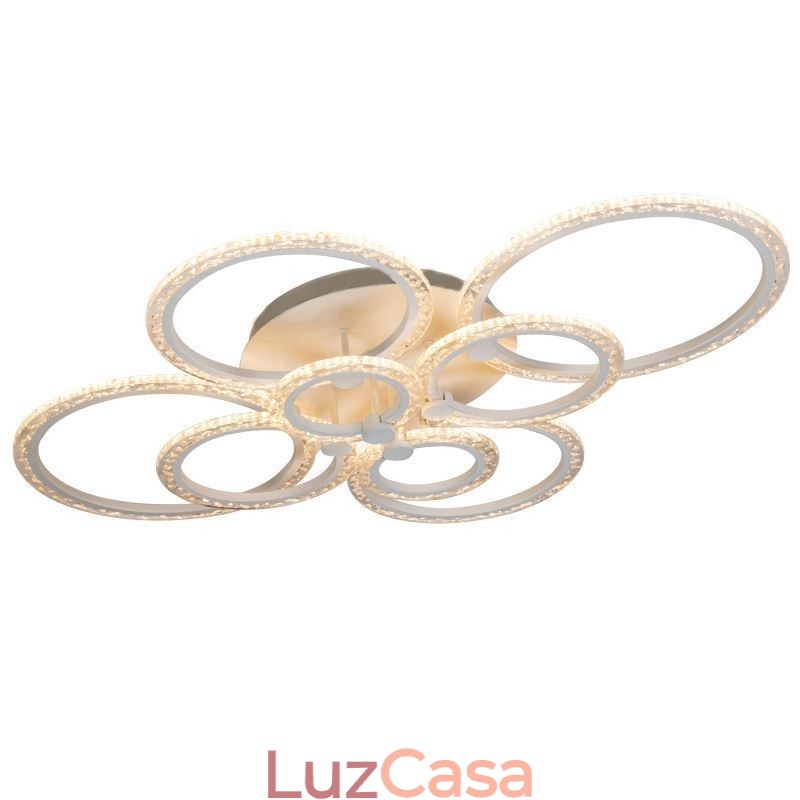 Luminária de teto em acrílico com flor circular minimalista moderna embutida