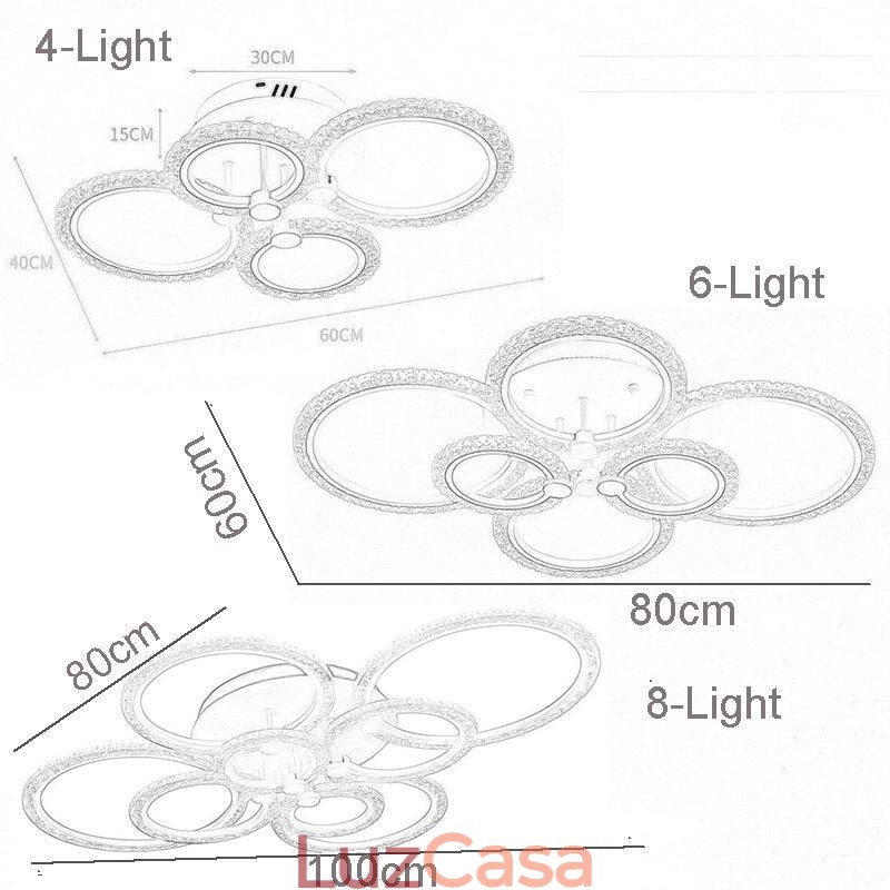 Luminária de teto em acrílico com flor circular minimalista moderna embutida