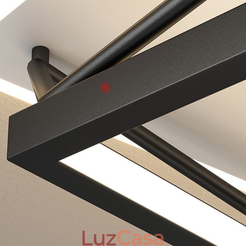 Luminária de teto tridimensional oca embutida 55cm