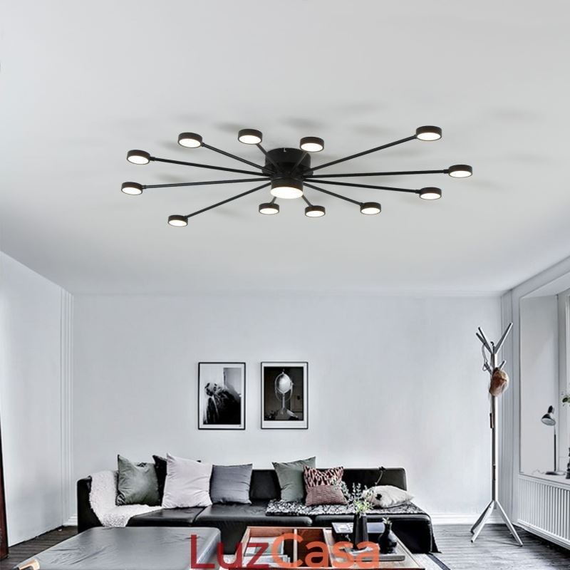 Luminária de teto moderna minimalista embutida, abajur de acrílico