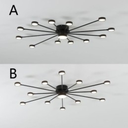 Luminária de teto moderna minimalista embutida, abajur de acrílico