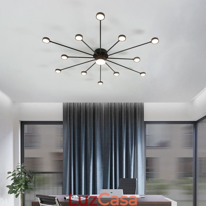 Luminária de teto moderna minimalista embutida, abajur de acrílico