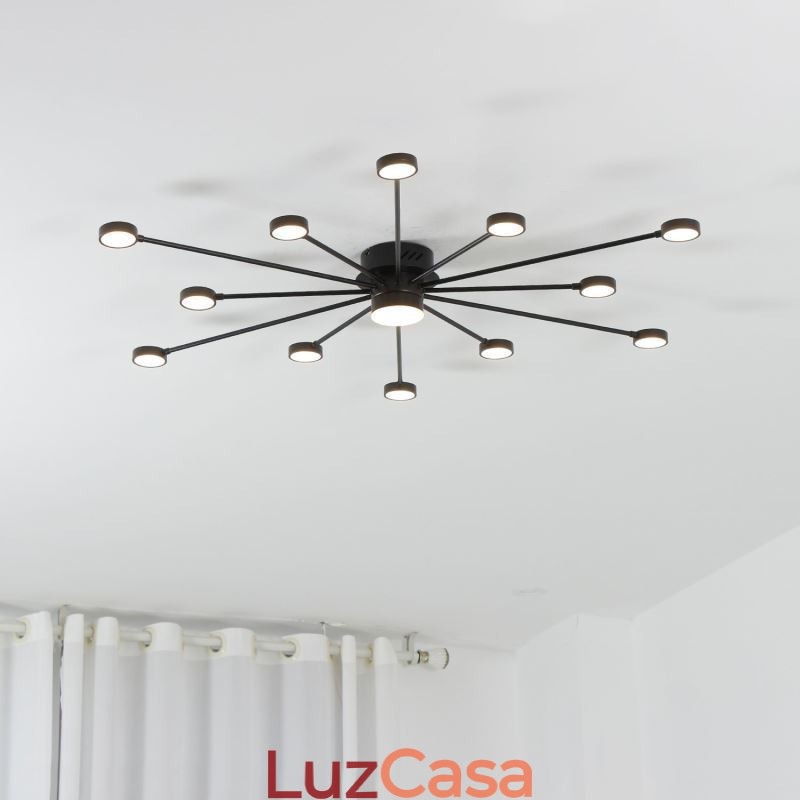 Luminária de teto moderna minimalista embutida, abajur de acrílico