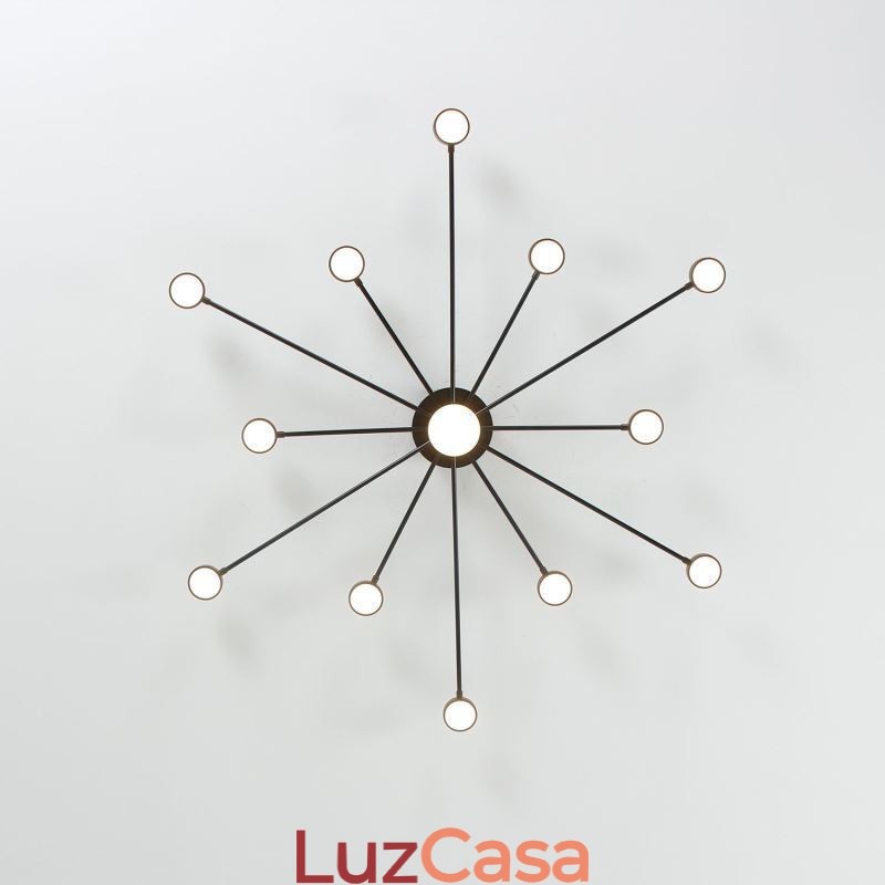 Luminária de teto moderna minimalista embutida, abajur de acrílico