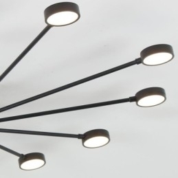 Luminária de teto moderna minimalista embutida, abajur de acrílico