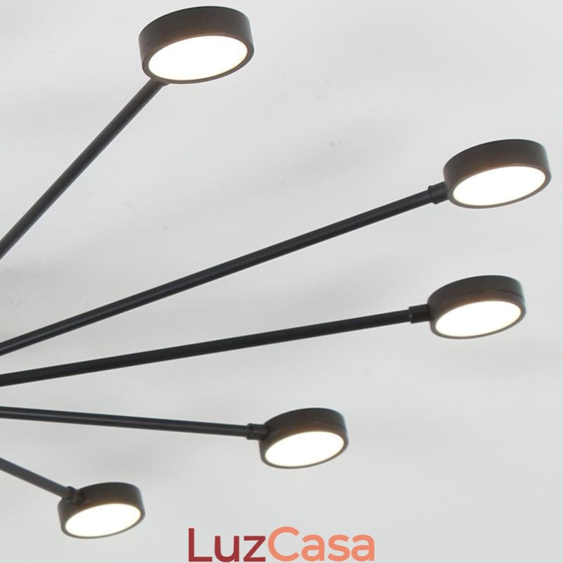 Luminária de teto moderna minimalista embutida, abajur de acrílico