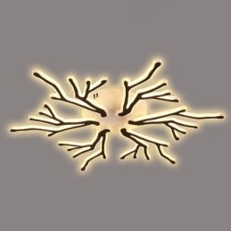 Luminária de teto de acrílico com ramificação embutida