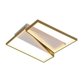 Luminária de teto trapézio em mosaico minimalista de montagem embutida