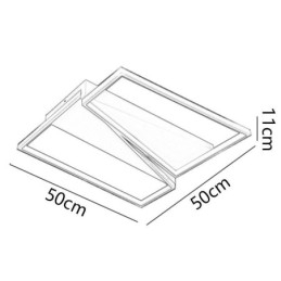 Luminária de teto trapézio em mosaico minimalista de montagem embutida