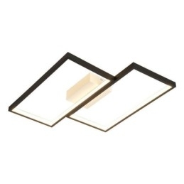 Luminária de teto quadrada geométrica em mosaico de montagem embutida