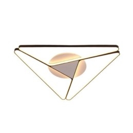 Luminária de teto triangular minimalista embutida
