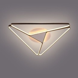 Luminária de teto triangular minimalista embutida