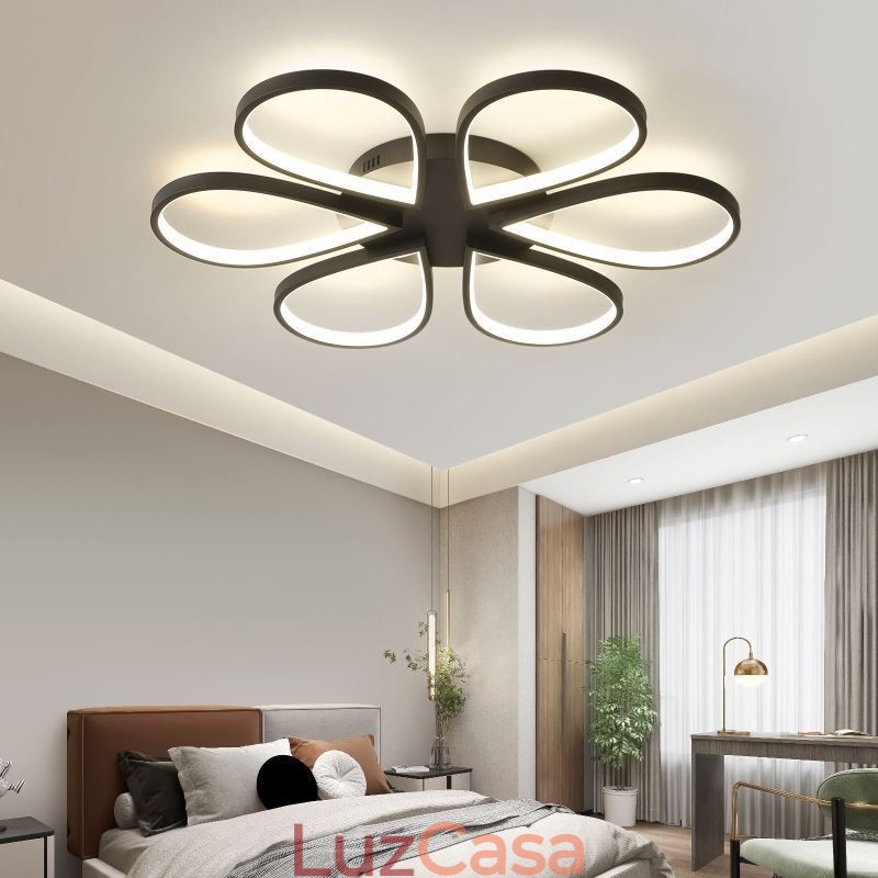 Luminária de teto Clover minimalista embutida