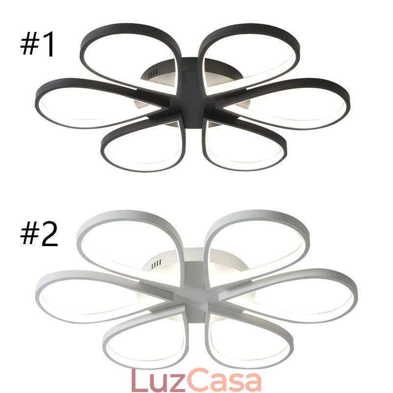 Luminária de teto Clover minimalista embutida