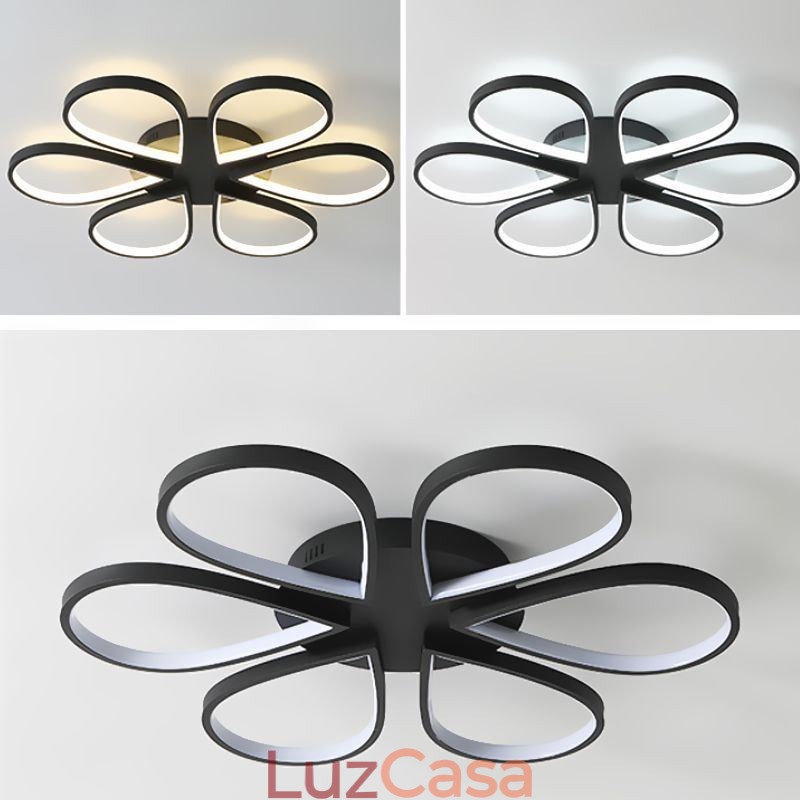 Luminária de teto Clover minimalista embutida