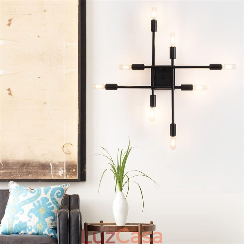 Luz de teto decorativa estilo industrial americano de montagem embutida retrô country