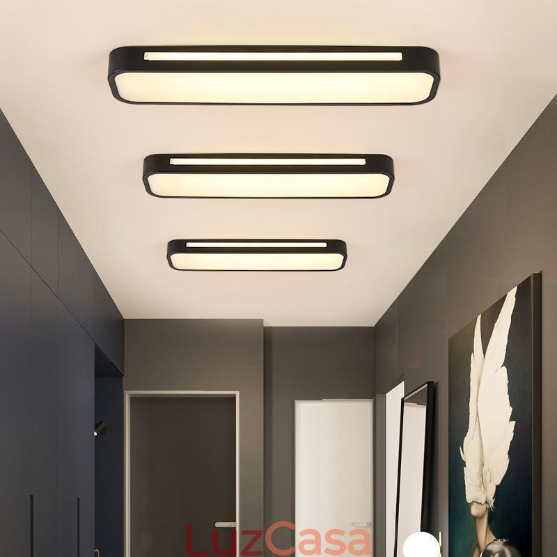 Luminária de teto acrílica moderna embutida