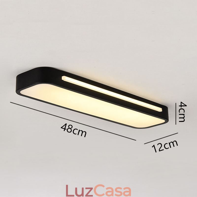 Luminária de teto acrílica moderna embutida